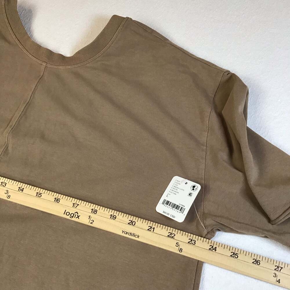 FP Movement Hot Shot Tee Romper Mocha Latte Large boho Summer - Picture 4 of 11